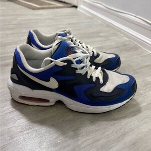 Nike Air Max Blue and White Athletic Shoes